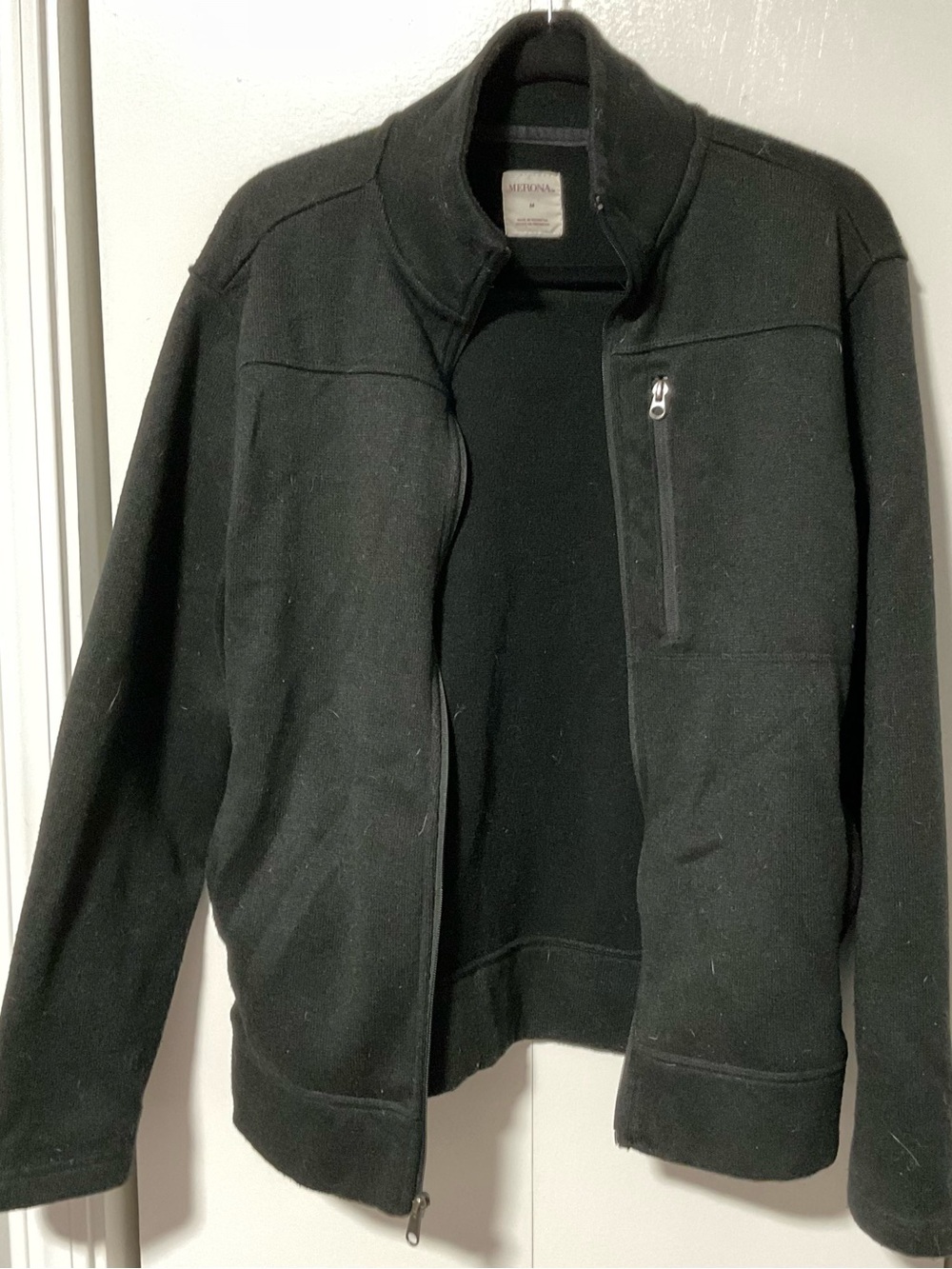 Men’s Merona Charcoal Black Zip-Up Jacket Size M
